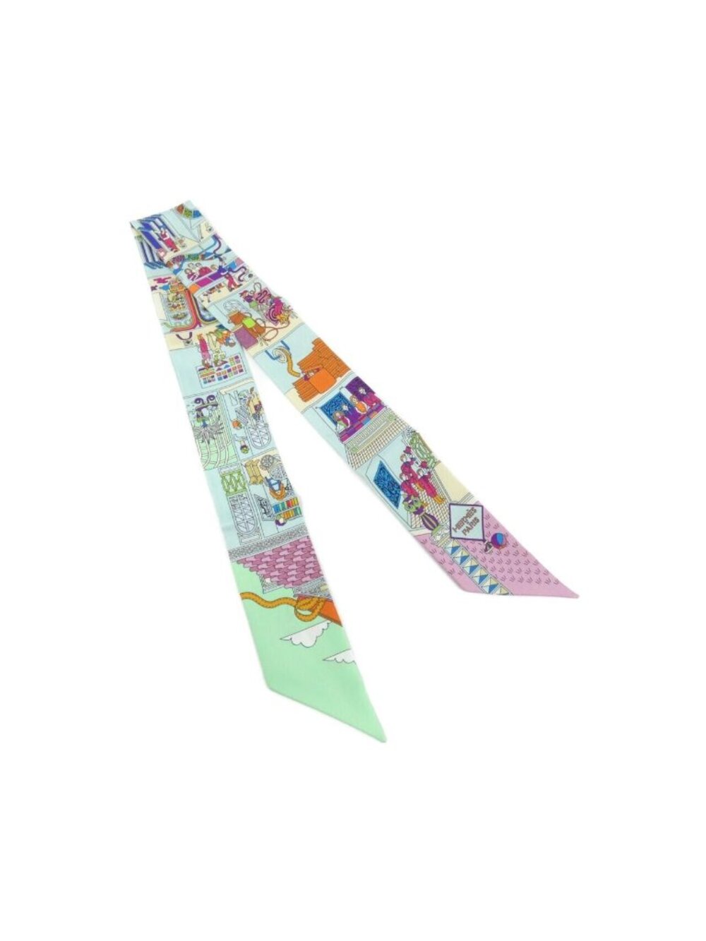 Hermes Twilly Scarf Green